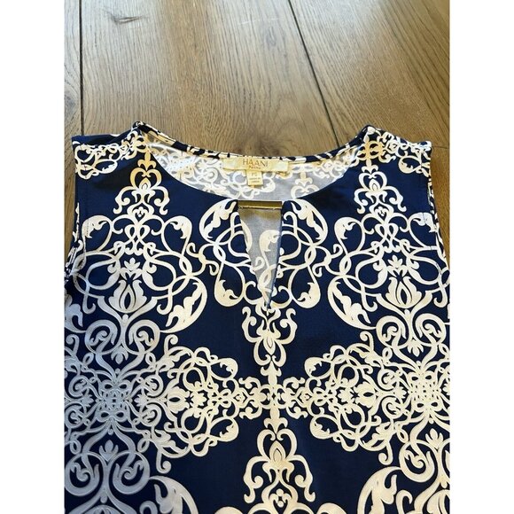 Haani Dress‎ Women Size Small Petite  Sleeveless Textured Preppy Classic - Picture 7 of 7